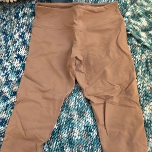 Tan yoga pants
